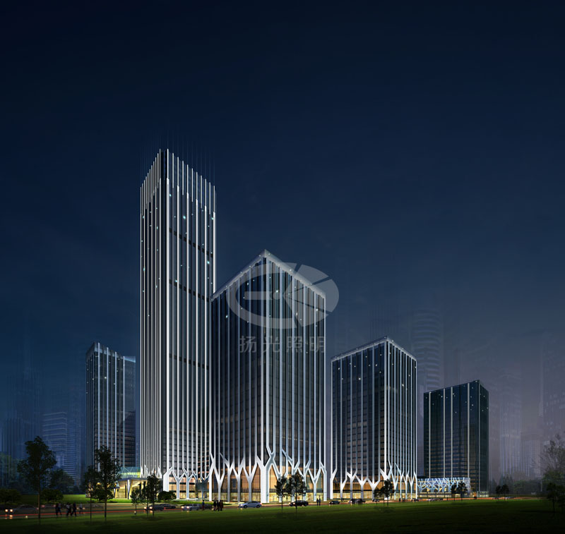 建築亮化照明設計效果圖三