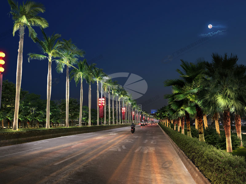 公路夜（yè）景照明設計效（xiào）果圖