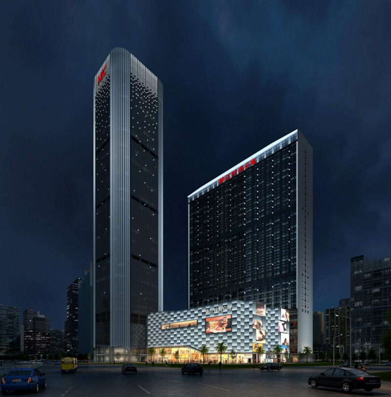 超高層建築燈光設計效果圖
