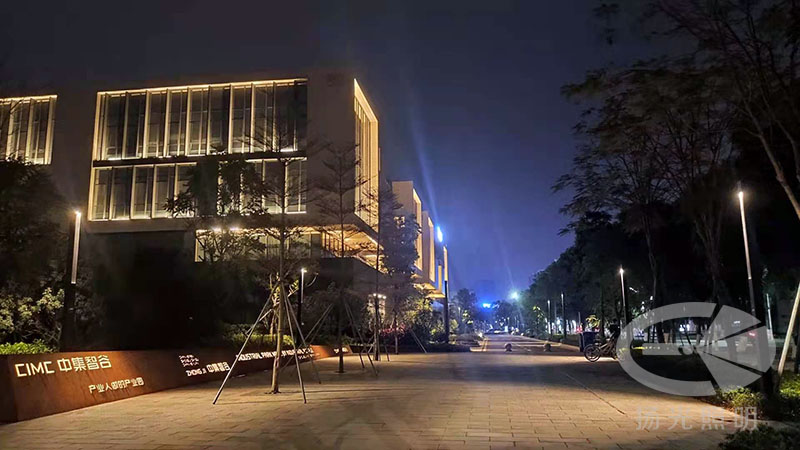 創意園區燈光工（gōng）程夜景圖